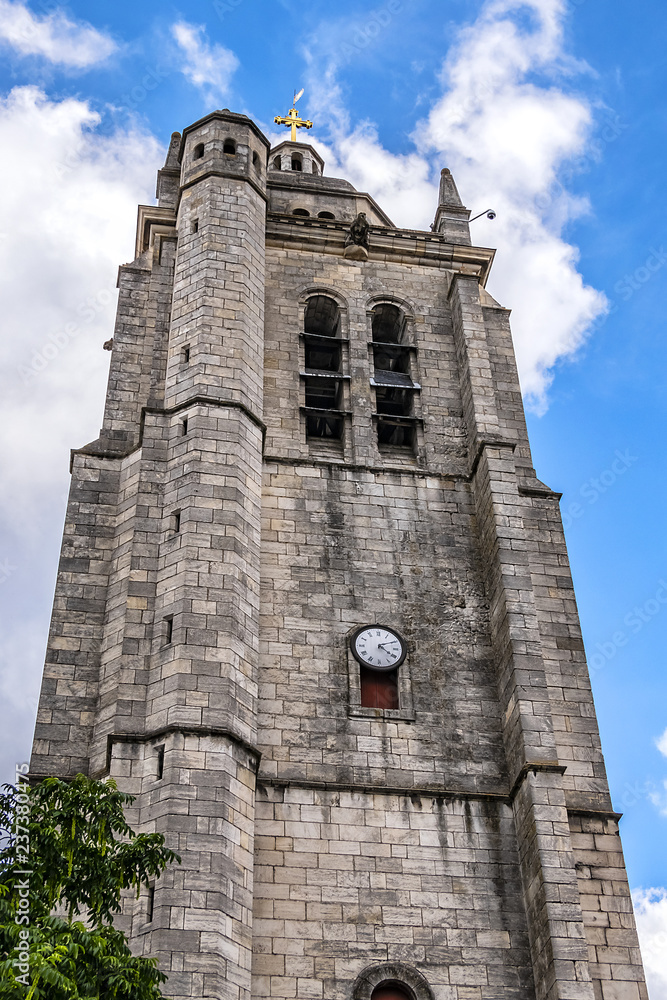 Saint-Paul-Notre-Dame-of-Miracles Church - French Catholic church located in Orleans, Loiret department, Center-Val de Loire region. St. Paul's Tower, completed in 1627.