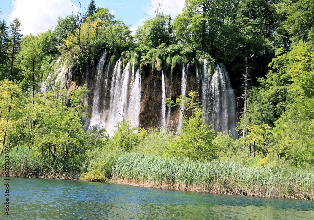 lovely waterfall in N.P. Plitvice, Croatia