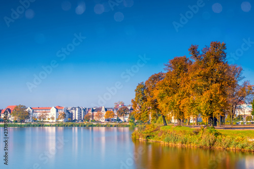 Fotografia The beautiful, fairy-tale castle in Schwerin.