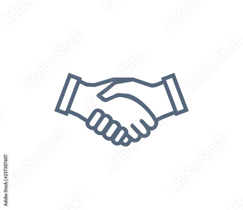 Handshake Icon Symbol of Collaboration Partnership