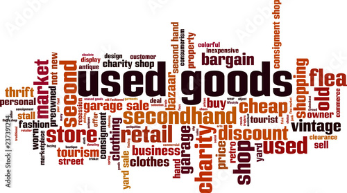 Used goods word cloud