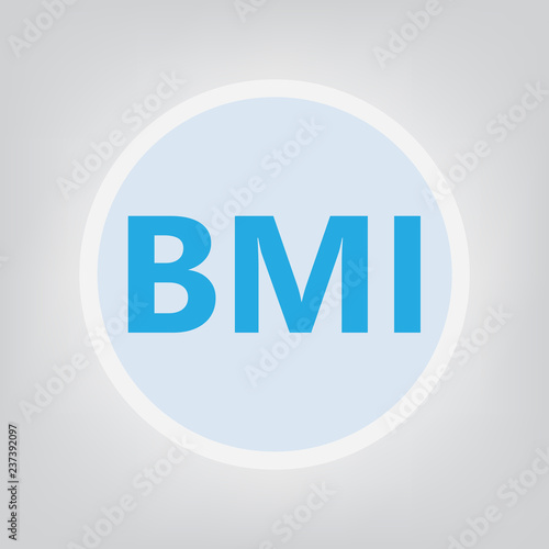 BMI (Body Mass Index) acronym- vector illustration