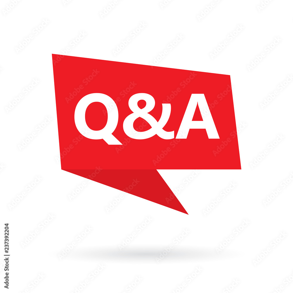 Q&A (questions and answers) acronym on a speach bubble- vector illustration Q&A (questions and answers) acronym on a speach bubble- vector illustration