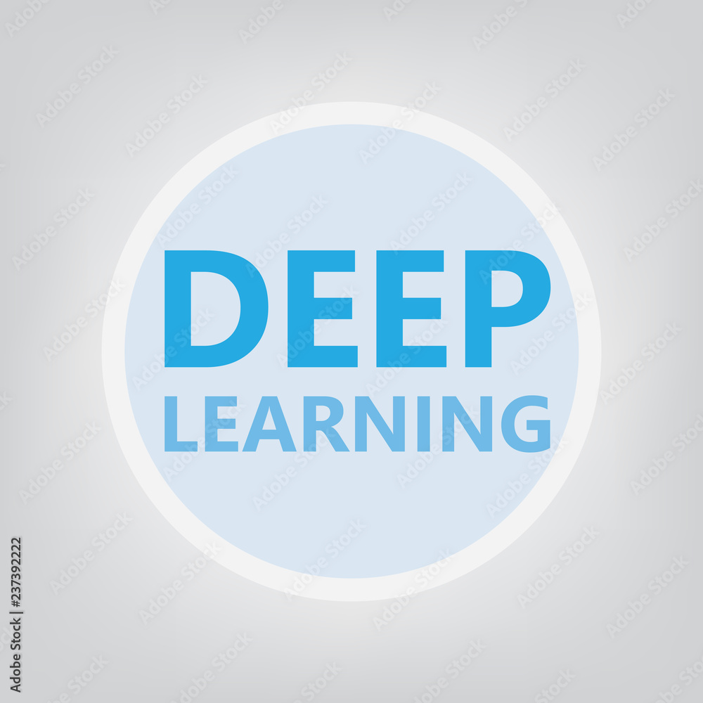 Fototapeta premium Deep learning concept- vector illustration