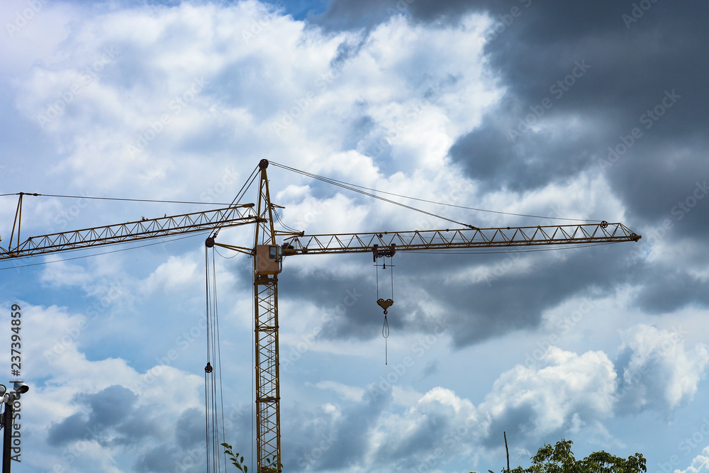 Tower crane building house Tower crane building house