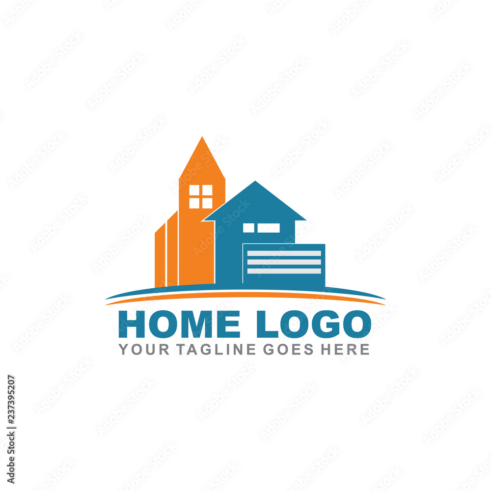 Fototapeta premium Home logo design vector template