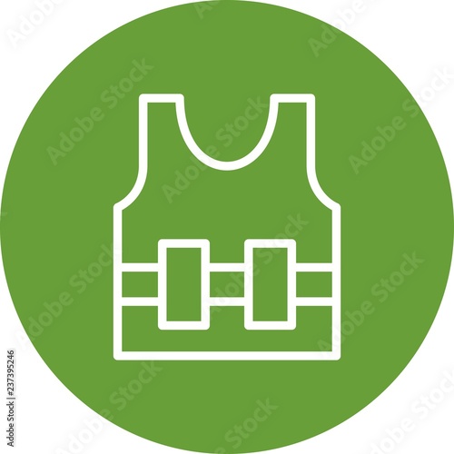 Bullet Proof Jecket Vector Icon