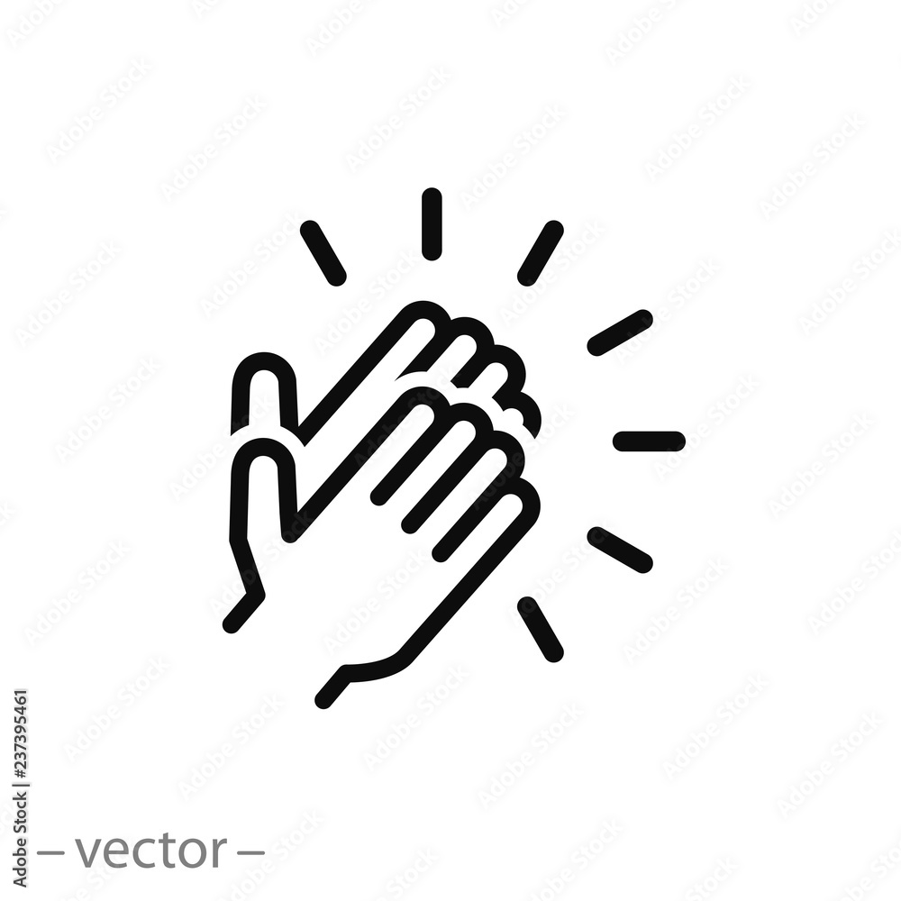 applause icon vector applause icon vector