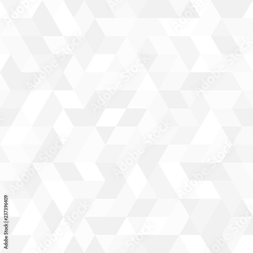 Geometric pattern with very light triangles. Geometric modern ornament. Seamless abstract background