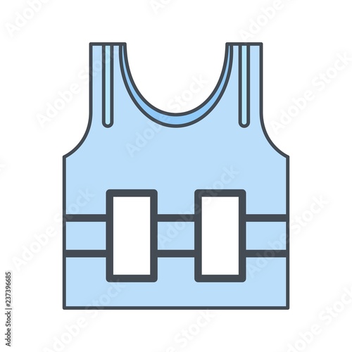 Bullet Proof Jecket Vector Icon