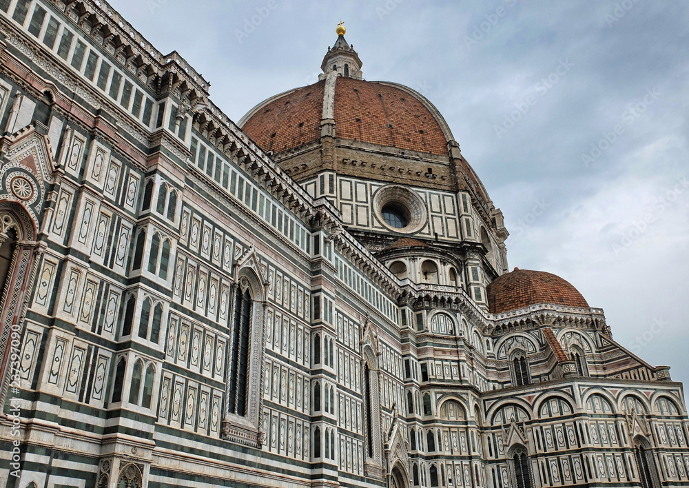 View of the cathedral of Florence, Italy