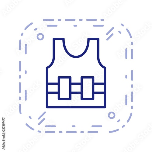 Bullet Proof Jecket Vector Icon