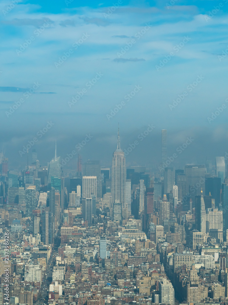 Fototapeta premium Landscape from One World Trade Center in New York City