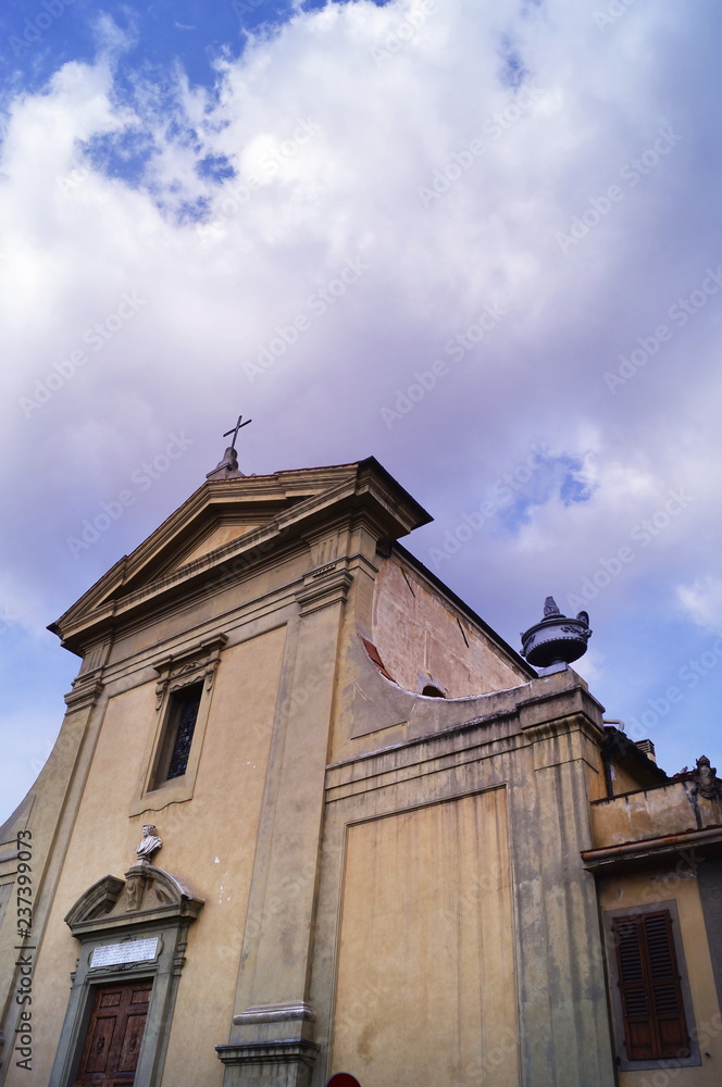 Facade of the church of San Giuseppe Florence Italy