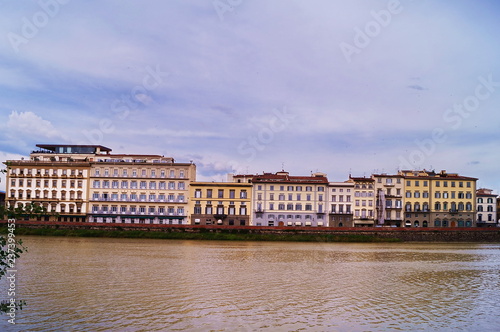 Along the river Arno Florence Italy