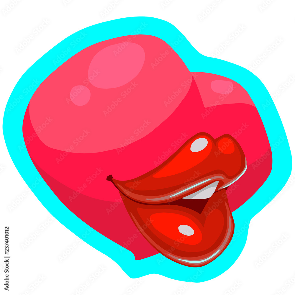 set of sexy lips in different positions set of sexy lips in different positions