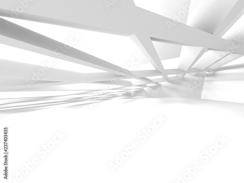 Abstract Modern White Architecture Background