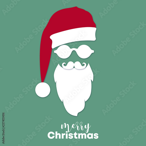 Merry Christmas Hipster Santa