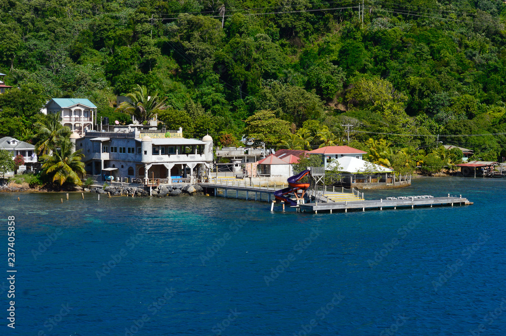 Roatan, Honduras, 11/6/2018 as seen from deck of cruise ship Roatan, Honduras, 11/6/2018 as seen from deck of cruise ship
