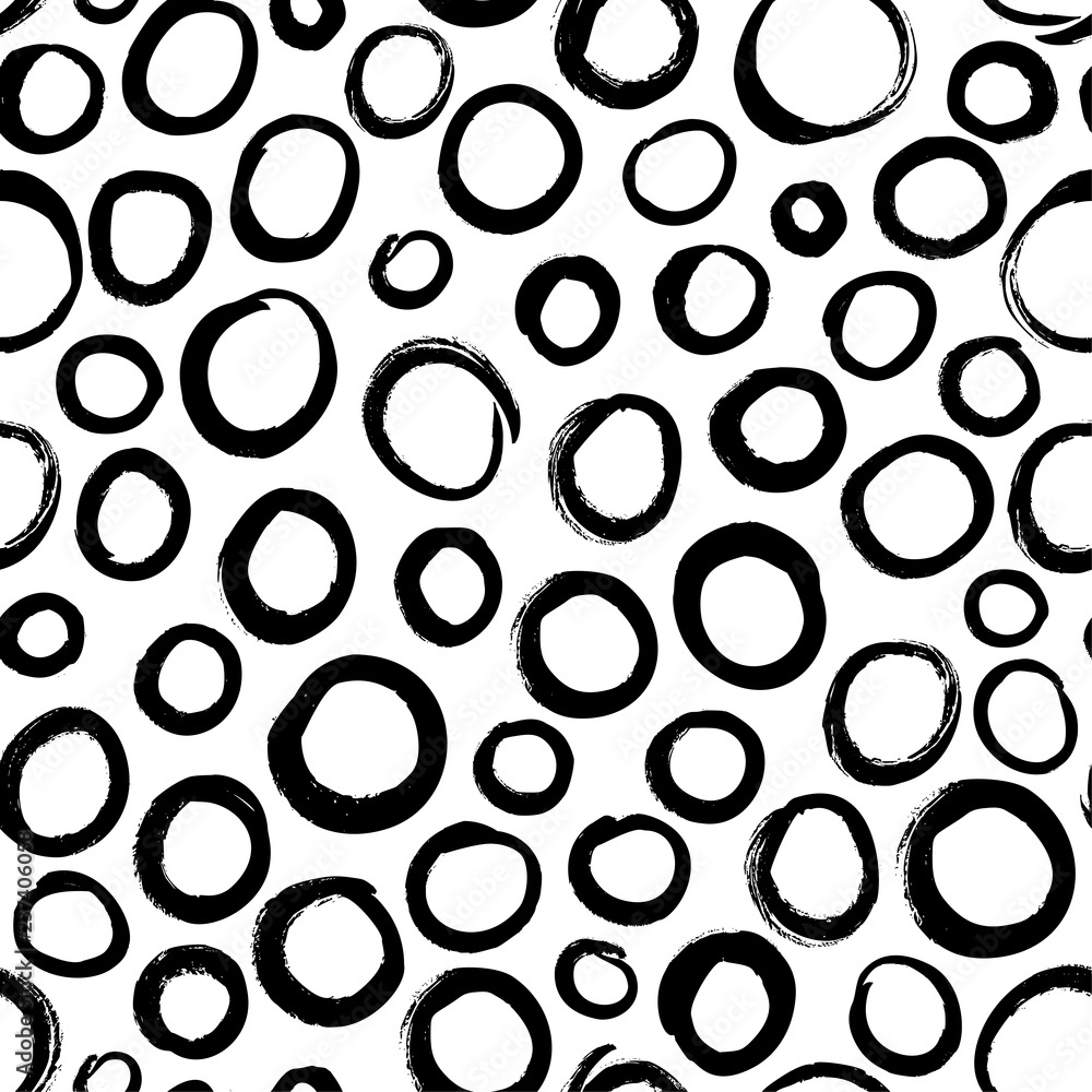 Vector seamless polka dot pattern. Hand drawn vector ornament for wrapping paper. Vector seamless polka dot pattern. Hand drawn vector ornament for wrapping paper.