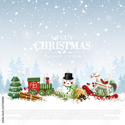 Traditional Christmas background