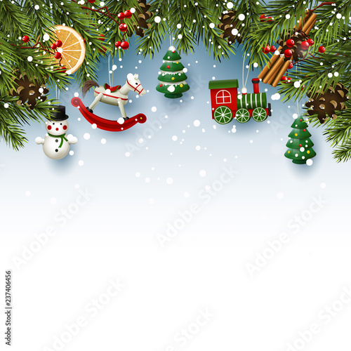 Traditional Christmas background
