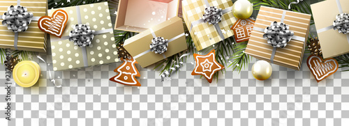 Traditional Christmas border