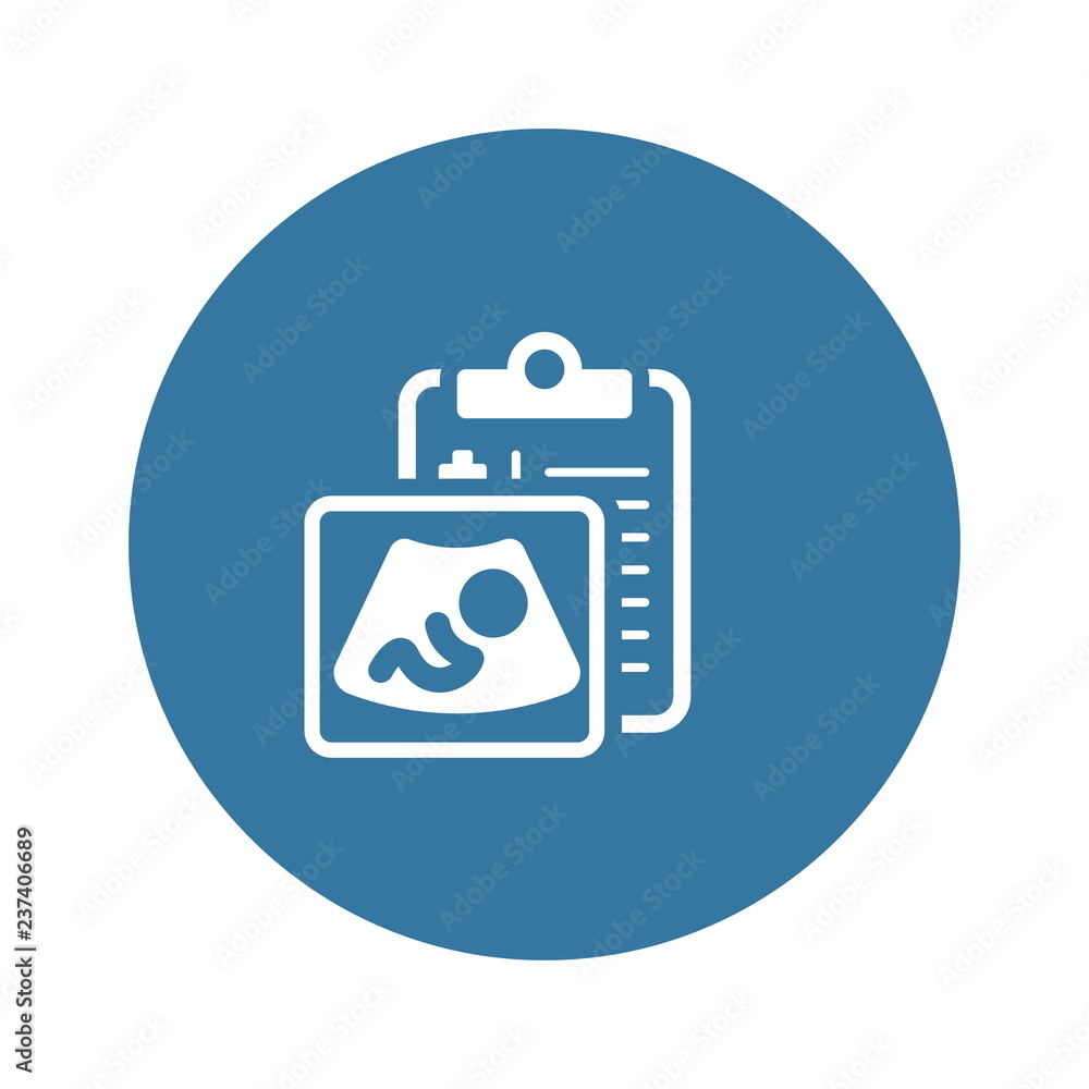 Ultrasonography Flat Icon Ultrasonography Flat Icon