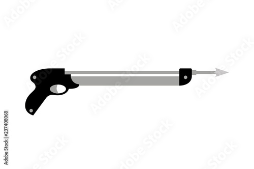Fishing Harpoon Icon Closeup Vector Illustration