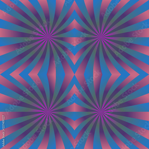 Pink blue seamless hypnotic swirl pattern background