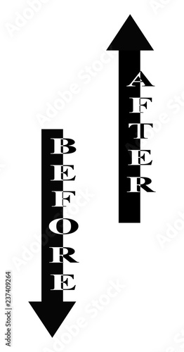 Conceptual lettering. Before and after