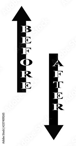Conceptual lettering. Before and after