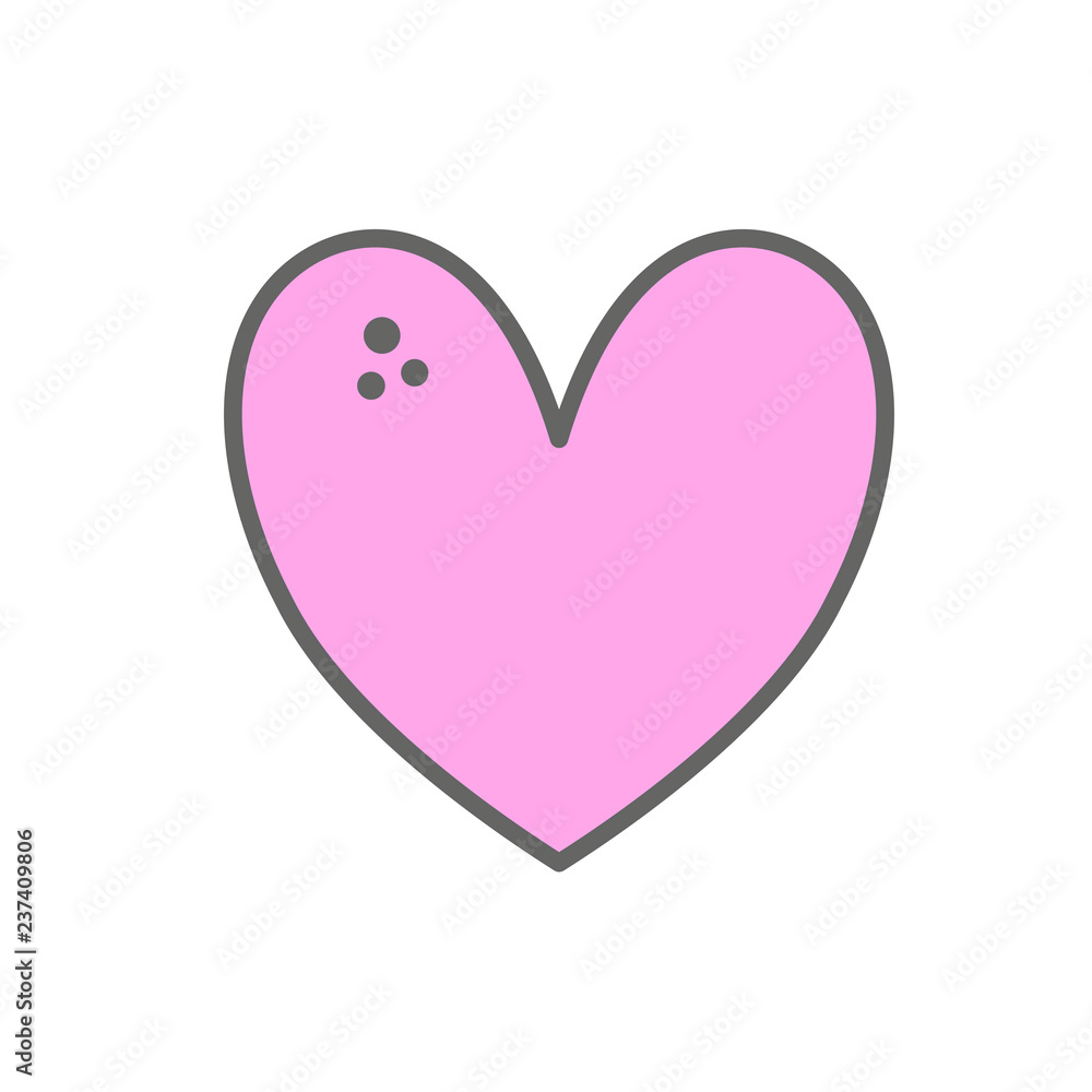 Light pink heart icon