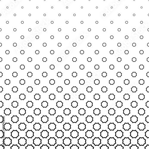 Fototapeta Naklejka Na Ścianę i Meble -  Black and white abstract curved octagon pattern background