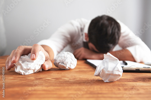 Wallpaper Mural businessman idea wrinkled paper Torontodigital.ca