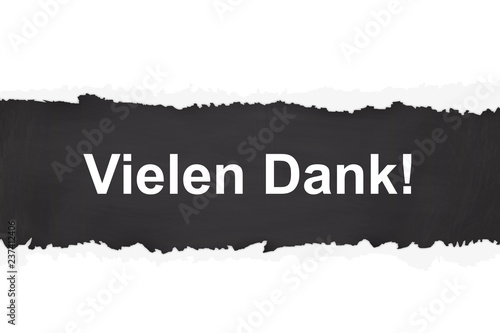 Vielen Dank - auf dunklem Hintergrund