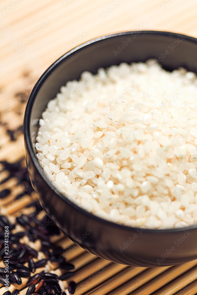 Bowl of fine grained boiled white rice Bowl of fine grained boiled white rice