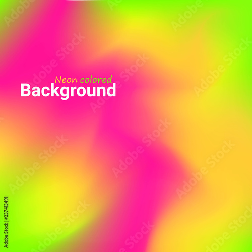 Pink, yellow, green trend neon background colors