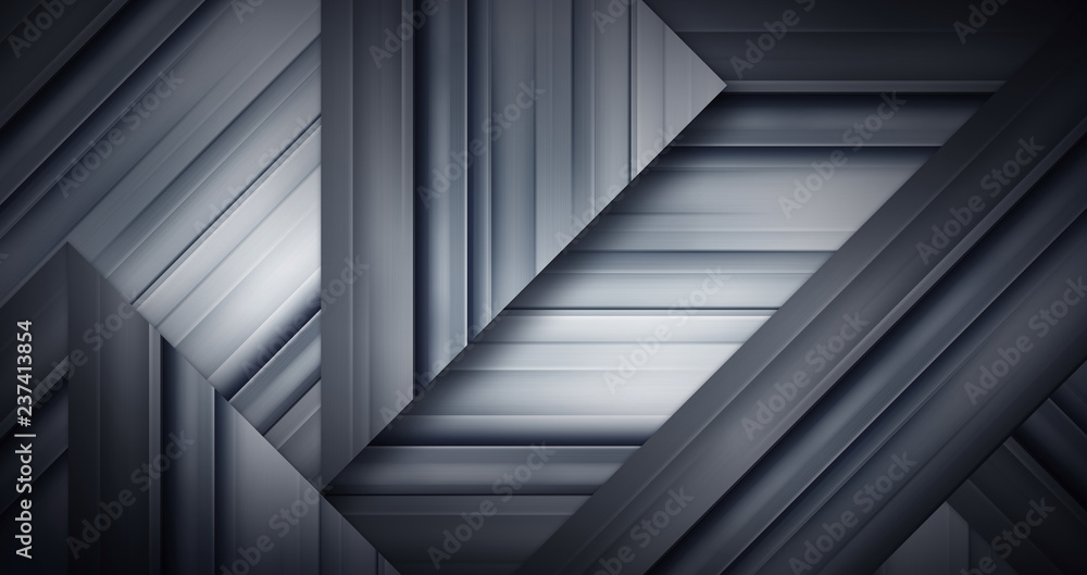 Obraz premium Abstract dark background illustration with geometric graphic elements