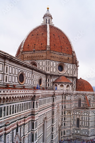 View of the cathedral of Florence, Italy photo