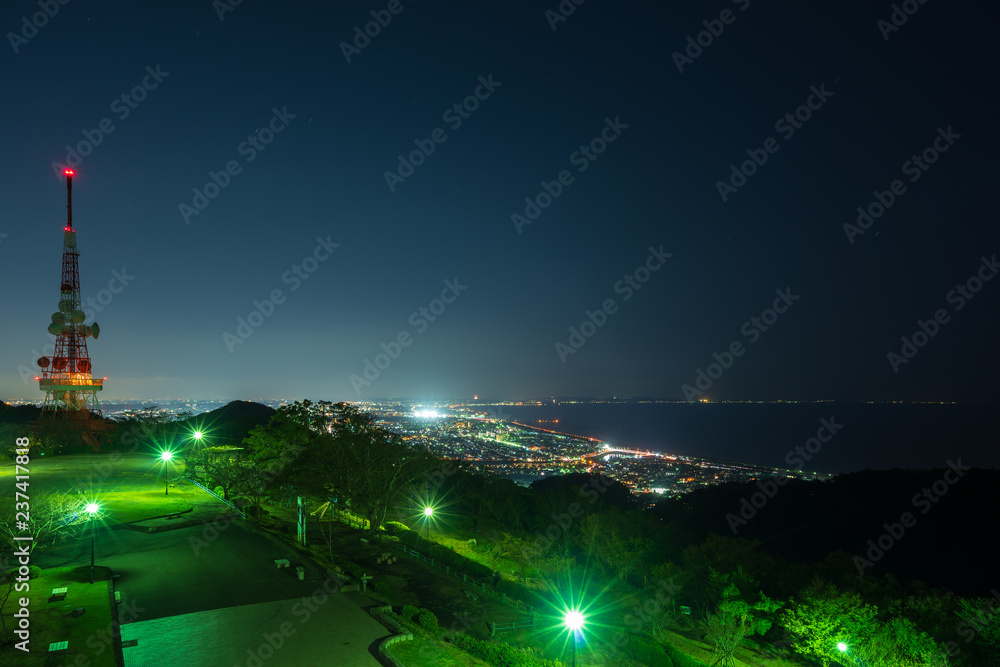 Nightview of Shonandaira (湘南平夜景) in Kanagawa, Japan.