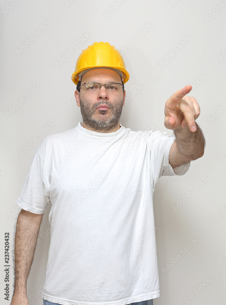 Pointing Finger Worker