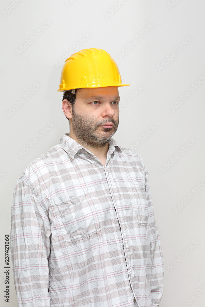 Worker Hard Hat