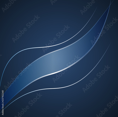 Blue line abstract background