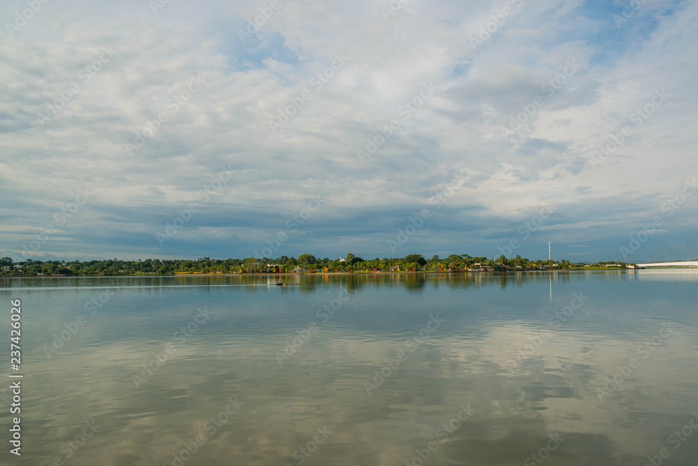 Waterfront Lake Paranoa in Brasilia, Brazil