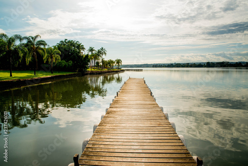 Waterfront Lake Paranoa in Brasilia, Brazil photo