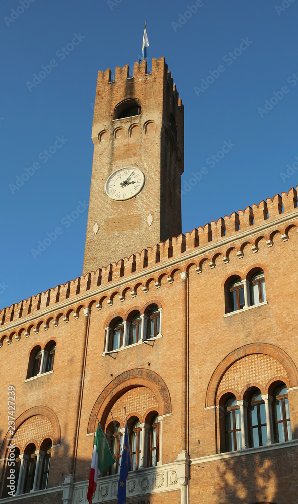 Palace of theThree Hundred in Piazza dei Signori Treviso Italy