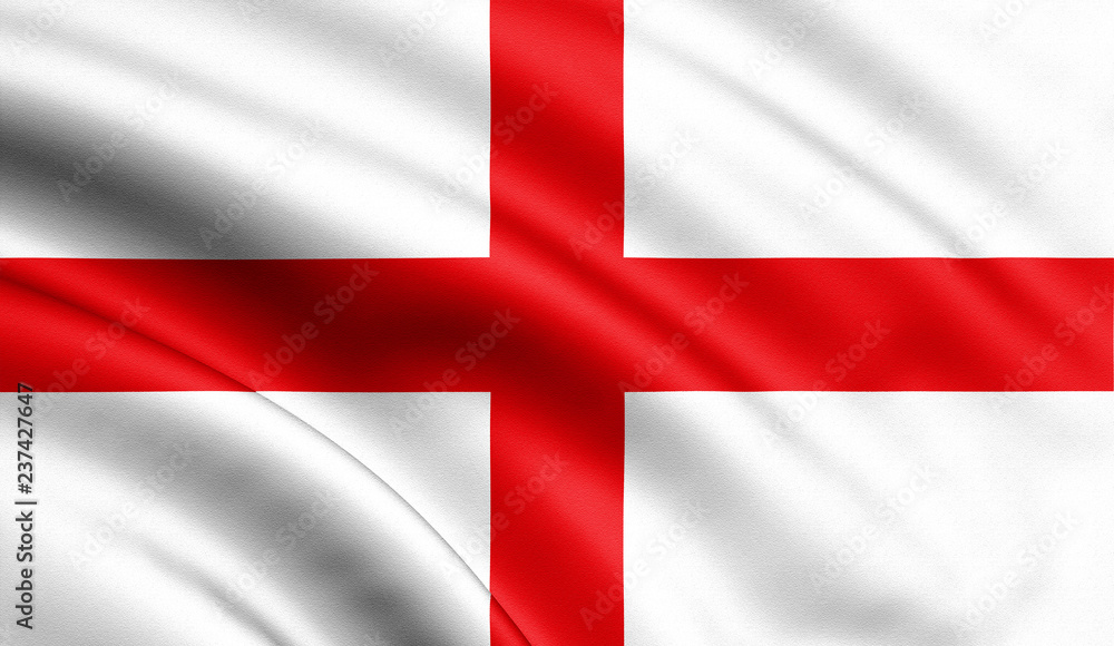 Waving England Flag