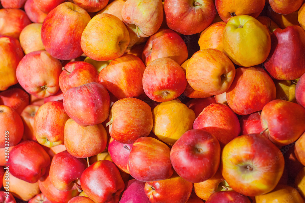 bunch of bright juicy red apples, background, texture bunch of bright juicy red apples, background, texture