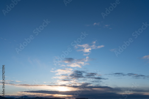 Beautiful clouds with blue sky background with part of clear sky background. Nature weather  cloud blue sky and sun   sunrise and sunset concept   sky texture   mapping